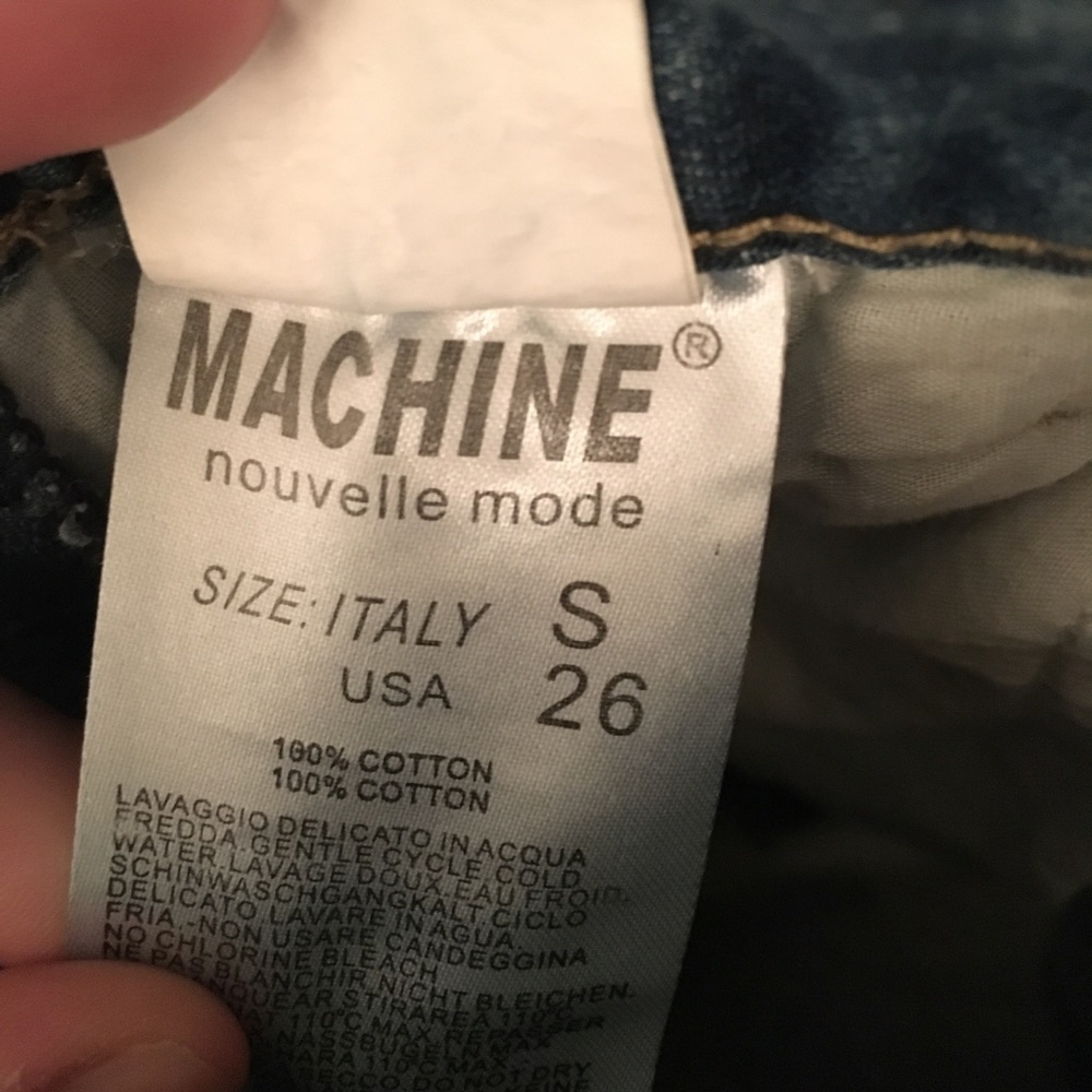 Machine Dark Wash Ripped Overalls - Picture 3 of 3